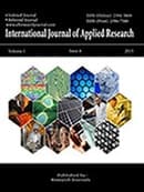 International Journal of Applied Research | Multidisciplinary Journal